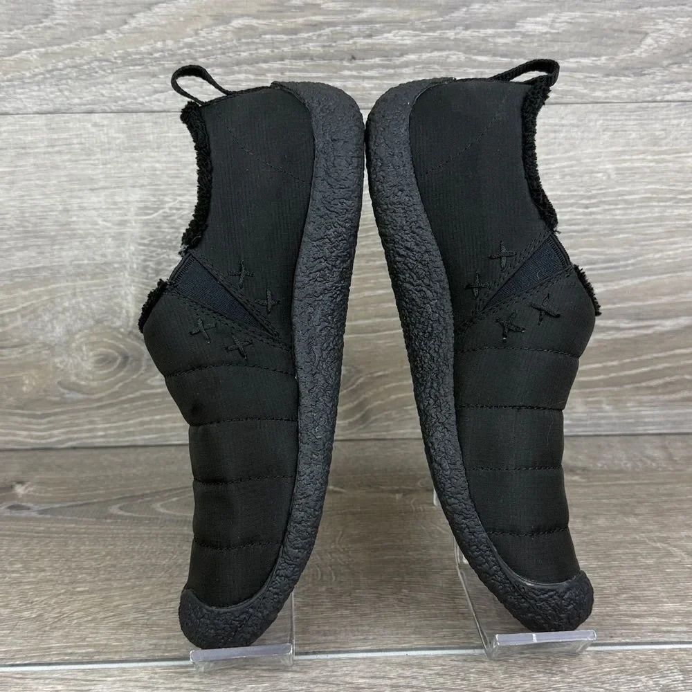 Keen Howser II Women’s Sz 7.5 Black Quilted Faux Fur Lined Warm Slip On Boots